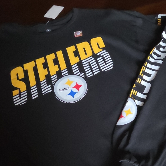 NWT Steelers Black Long Sleeve Shirt ❤️ - Picture 2 of 6